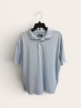 Ben Hogan Men’s Light Blue Micro-Pattern Polo